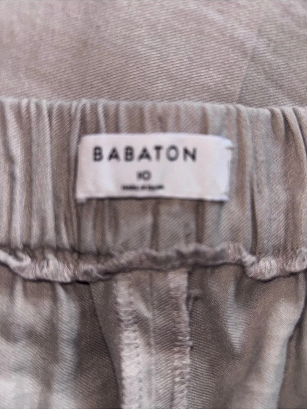 Babaton Aritzia Tan Linen Ankle Trouser Pant Sz 10